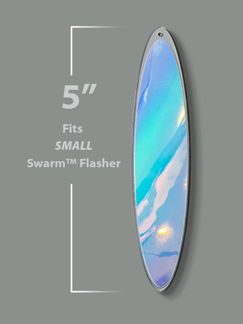 WiggleFin Tackle, LLC: SMALL - Swarm™ Blade - MOON JELLY